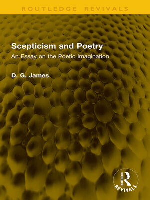cover image of Scepticism and Poetry